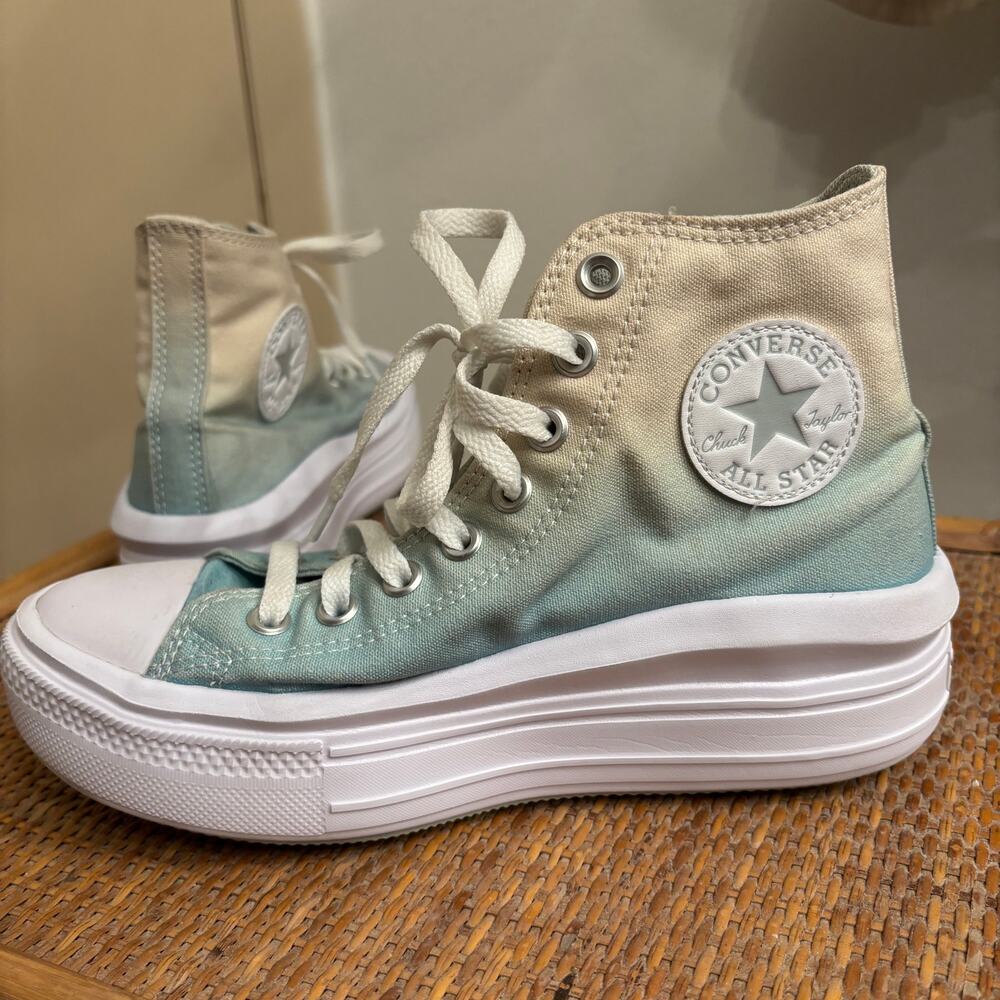 Converse Chuck Taylor All Star Move Platform Ombré women’s blue high tops 8.5
